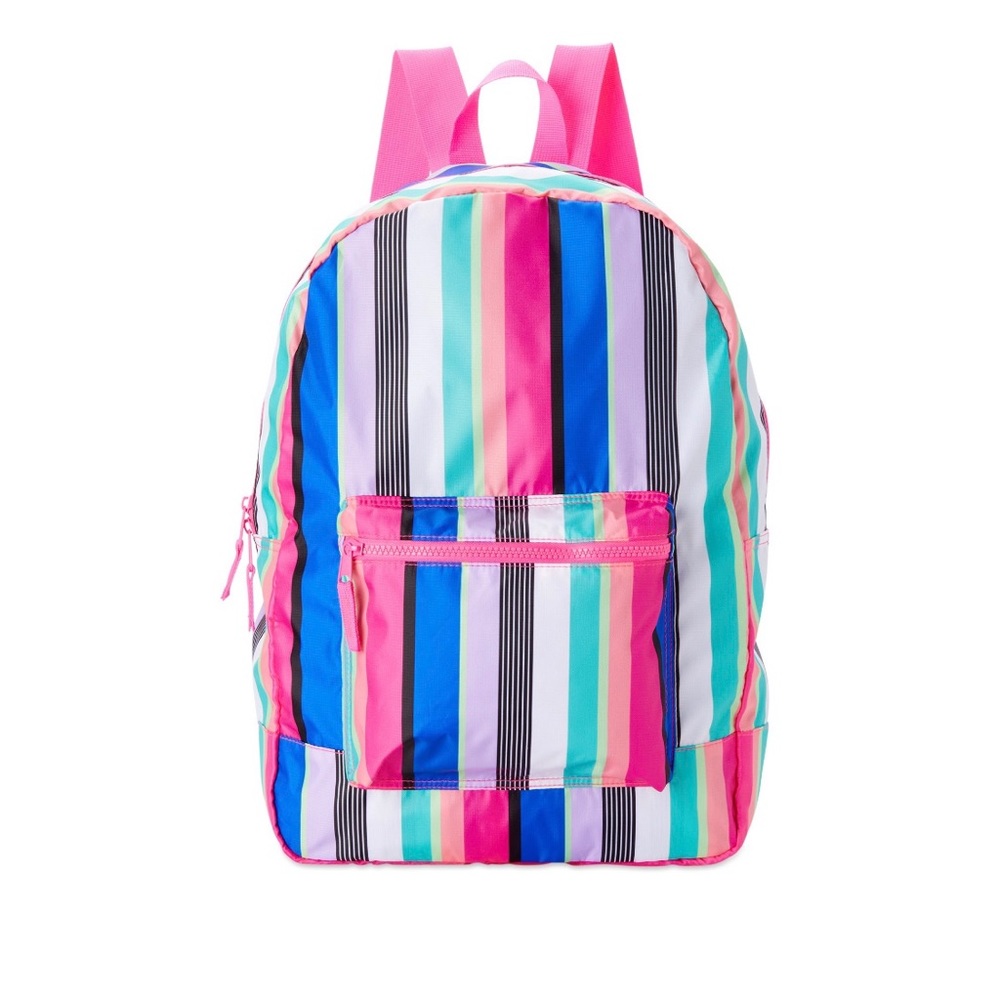 NEW No Boundaries Packable Backpack Color Stripe